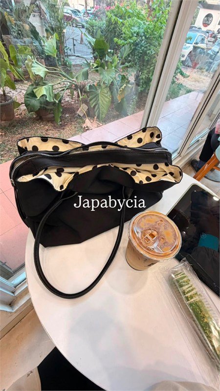 Cemplung Black Inner Polka
